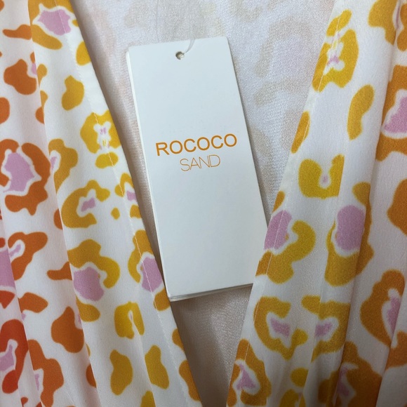 NWT ROCOCO SAND AVANA LEOPARD MAXI PLEATED DRESS - Picture 11 of 16